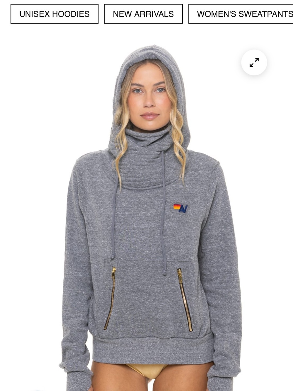 Aviator Nation Gray Ninja Hoodie M - Picture 7 of 7